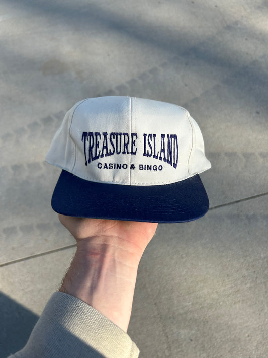 Vintage Treasure Island Casino & Bingo Adjustable Snapback Hat