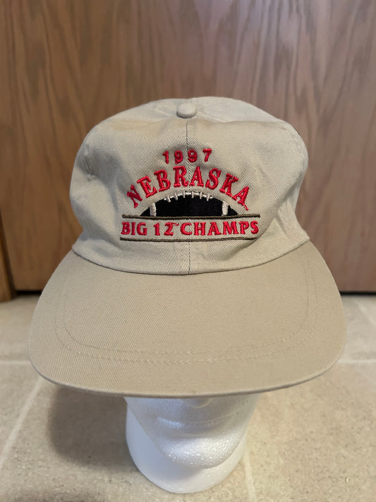 Vintage 1997 NEBRASKA CORNHUSKERS Big 12 Champs Hat