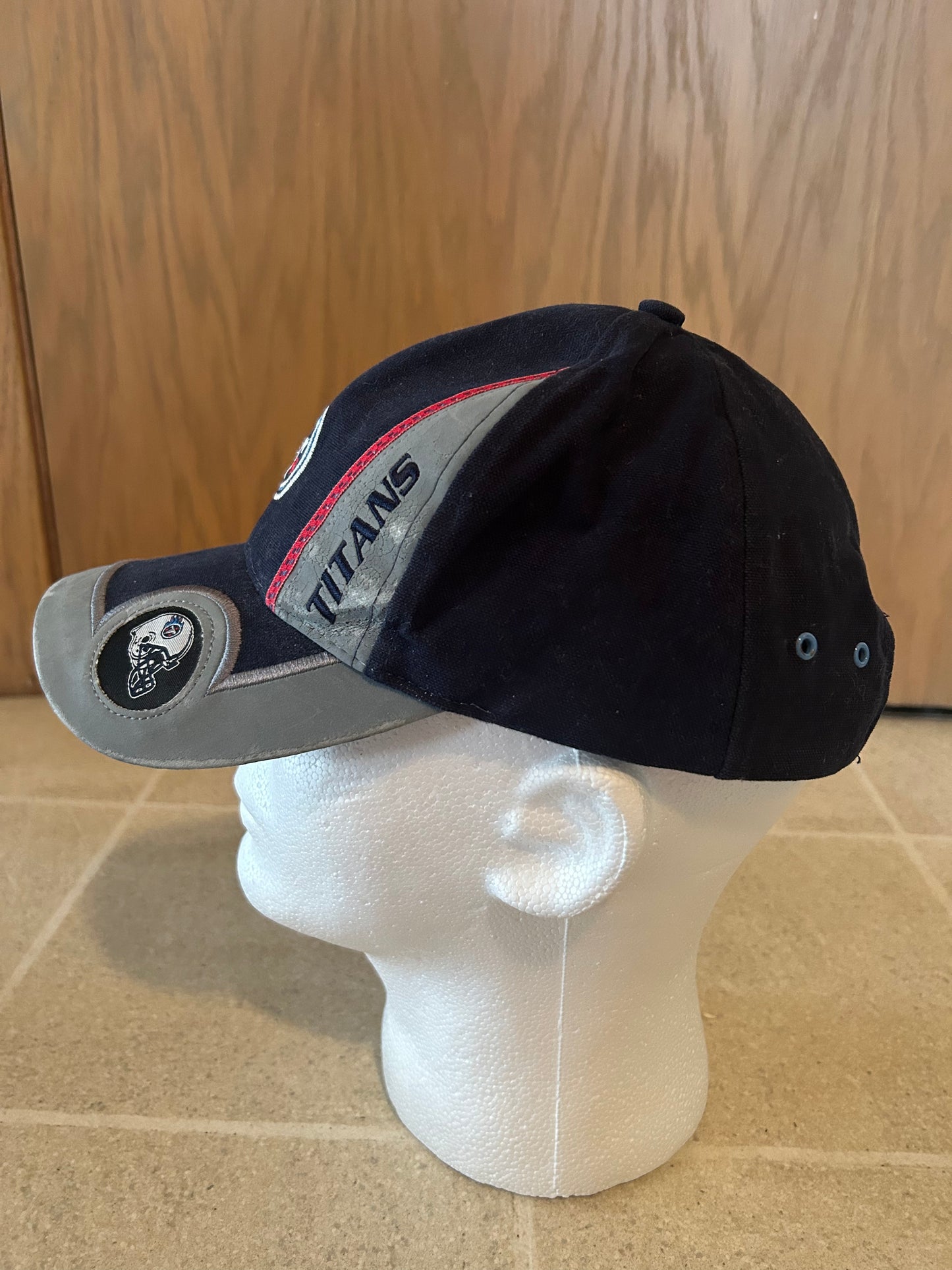 Vintage TENNESSEE TITANS Logo Athletic NFL Adjustable Velcro Strap Hat