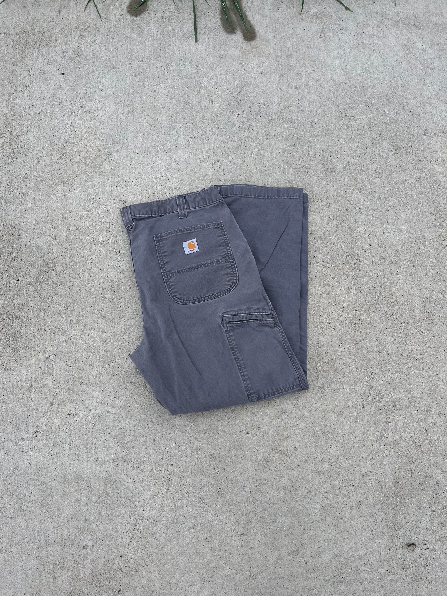 CARHARTT Modern Dark Grey Relaxed Fit Work Pants Size 36x30