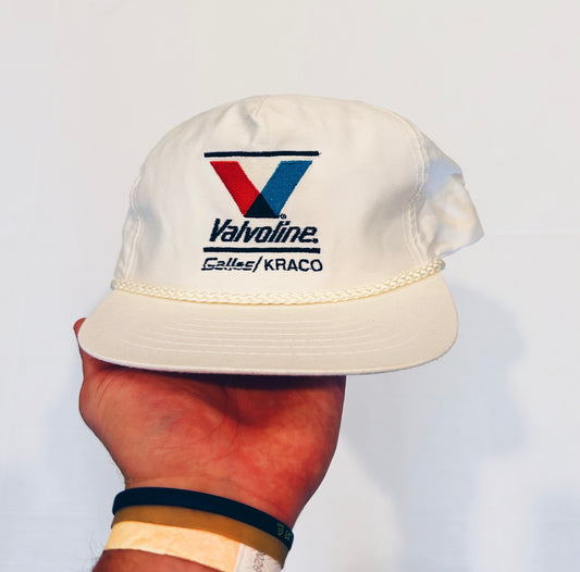 Vintage 90's Racing VALVOLINE Rope Trucker Snapback Hat