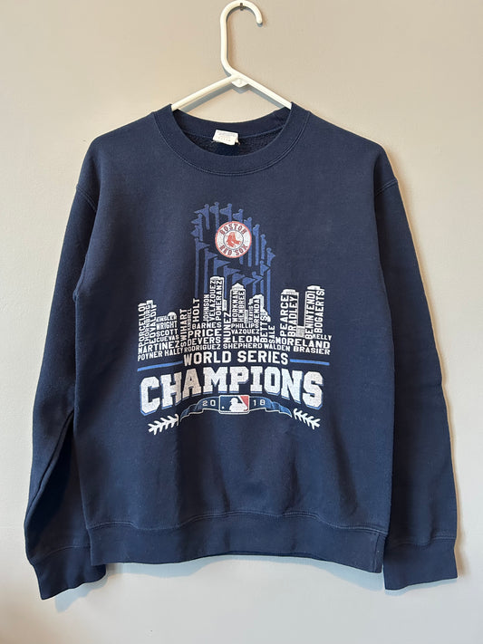 2018 BOSTON RED SOX World Series Champions Crewneck Sweatshirt Size S