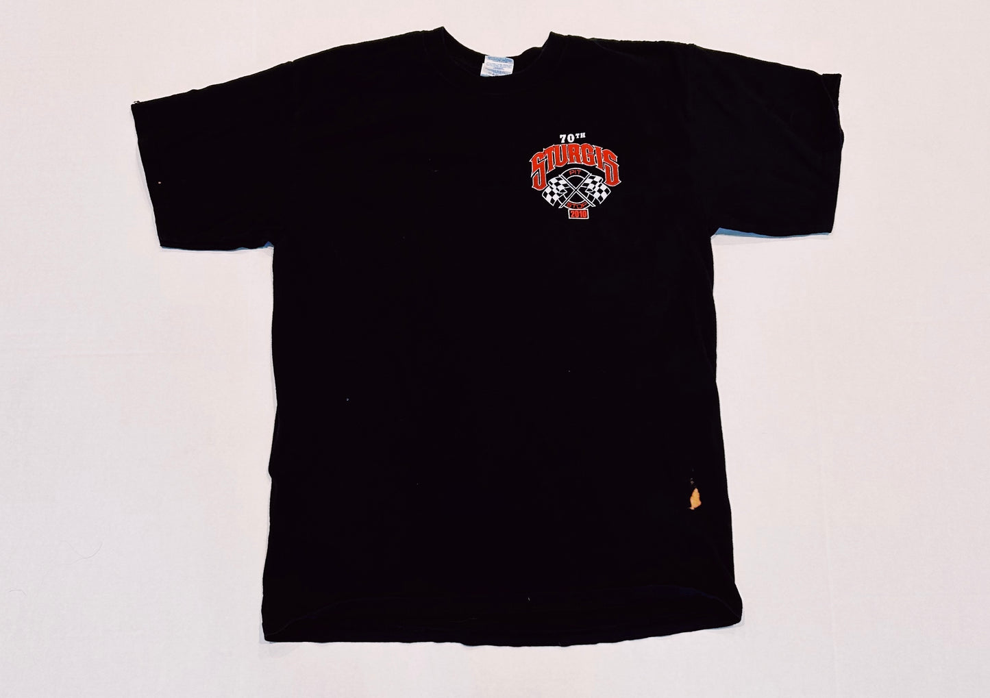 2010 STURGIS Black Hills Rally Pit Stop Graphic Tee Size M