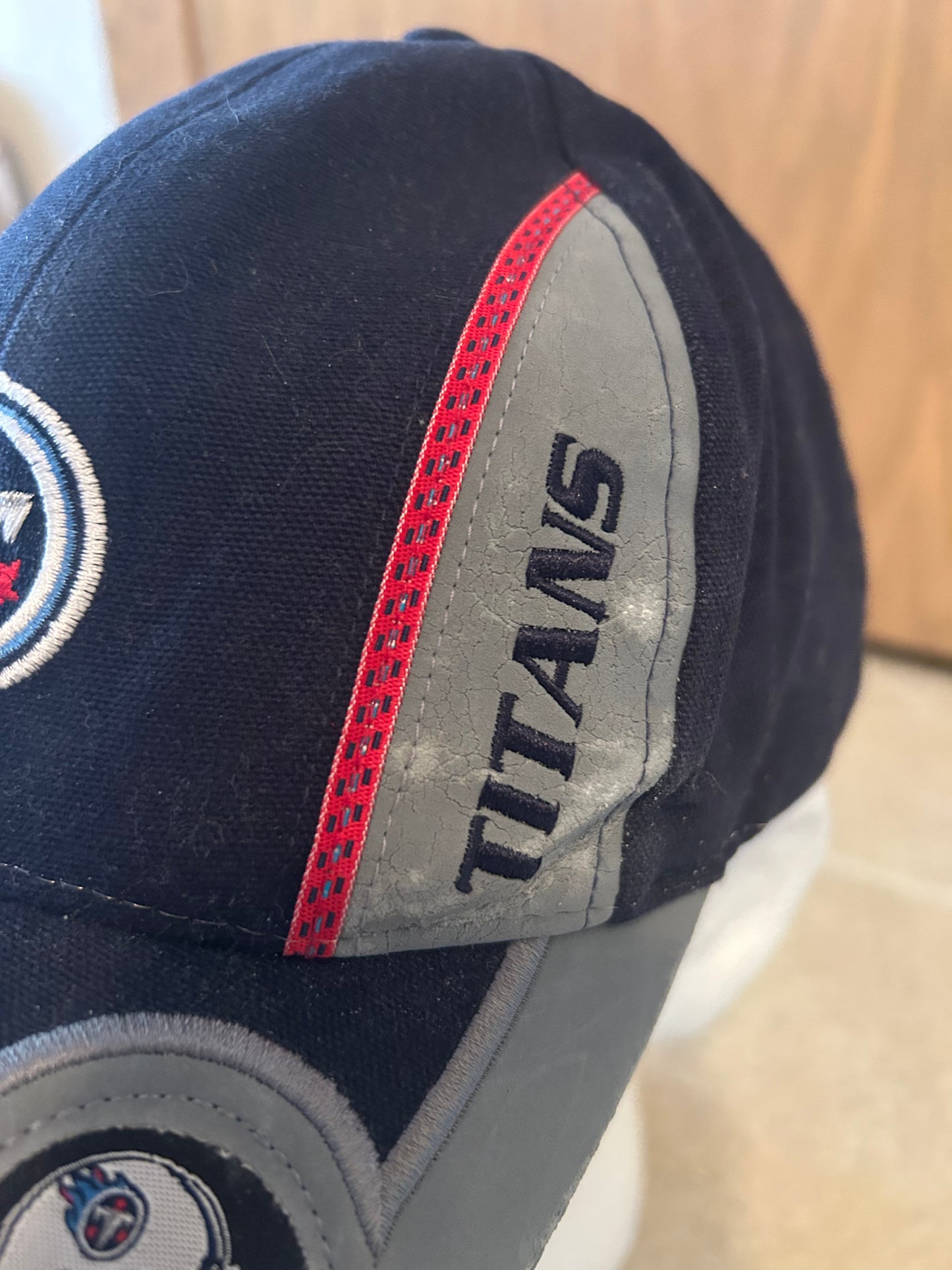 Vintage TENNESSEE TITANS Logo Athletic NFL Adjustable Velcro Strap Hat