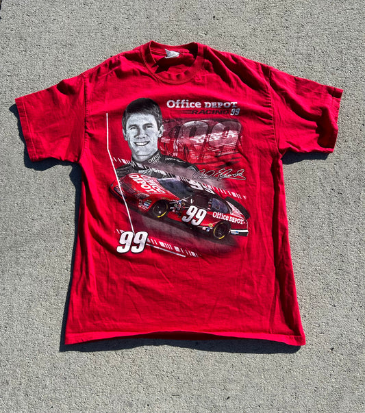 NASCAR CARL EDWARDS Office Depot Racing #99 All Over Print Tee Size L/XL