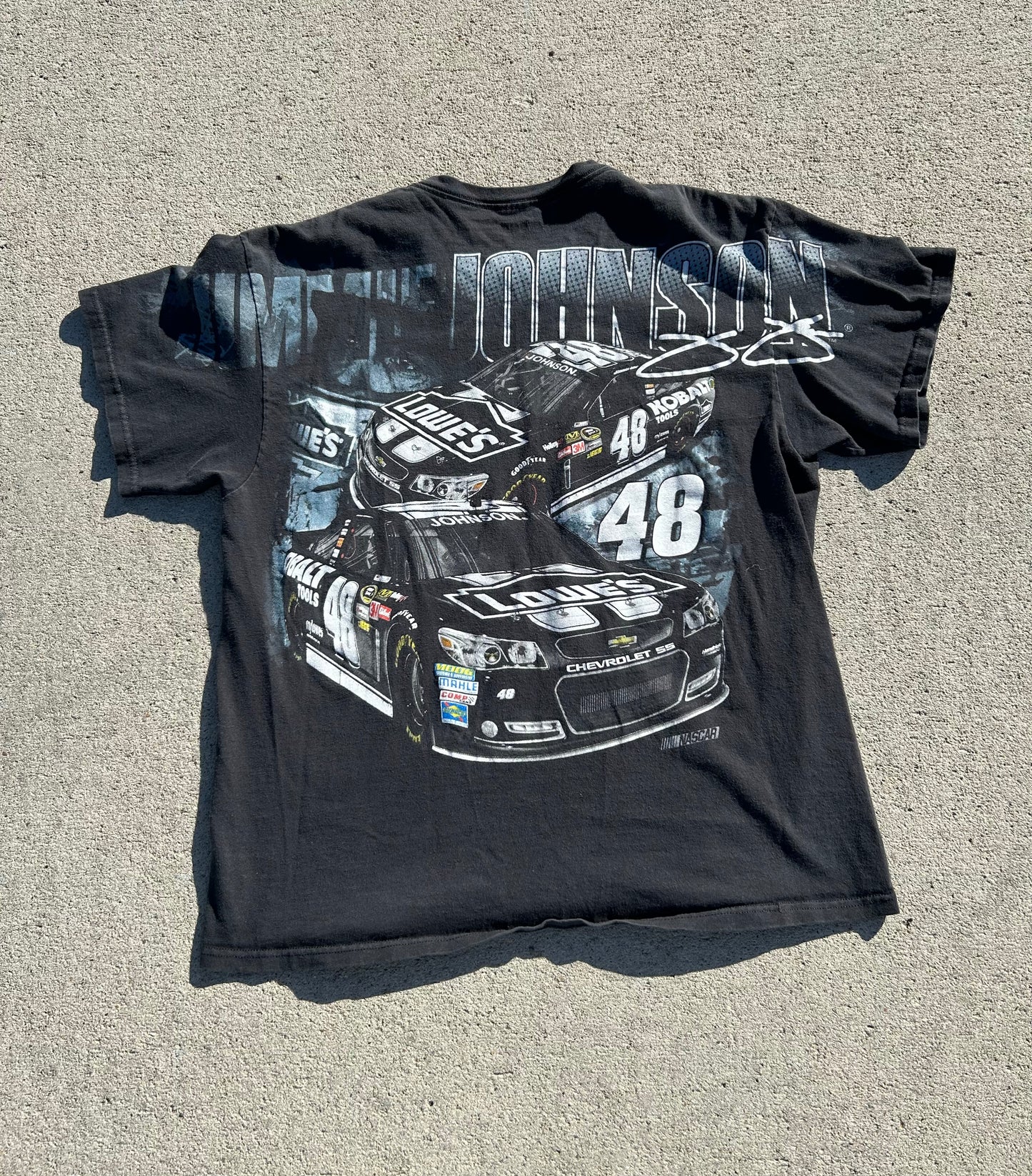 NASCAR JIMMIE JOHNSON Team Lowes Racing #48 All Over Print Tee Size XL