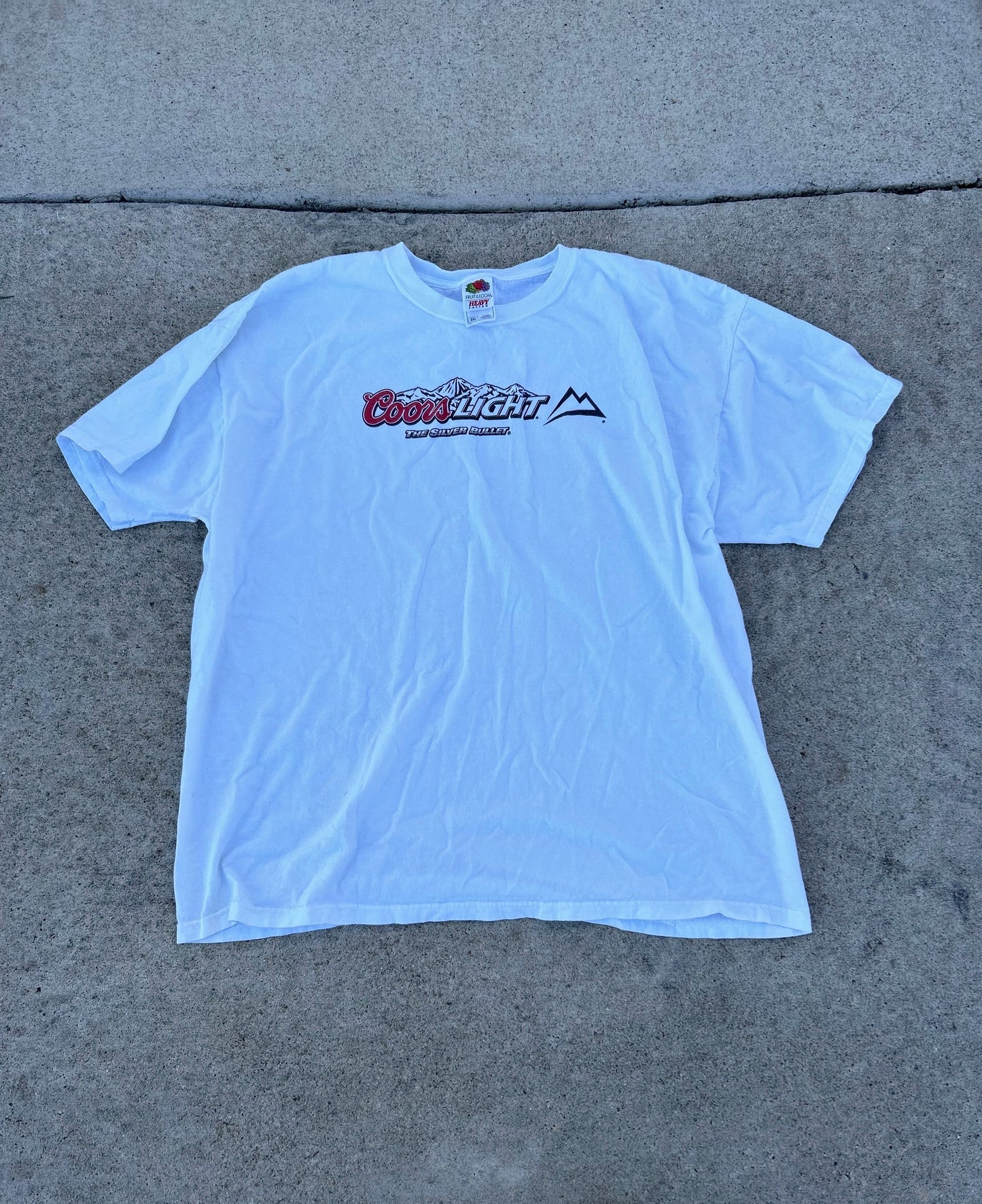 COORS LIGHT Silver Bullet Graphic Beer Tee Size XXL