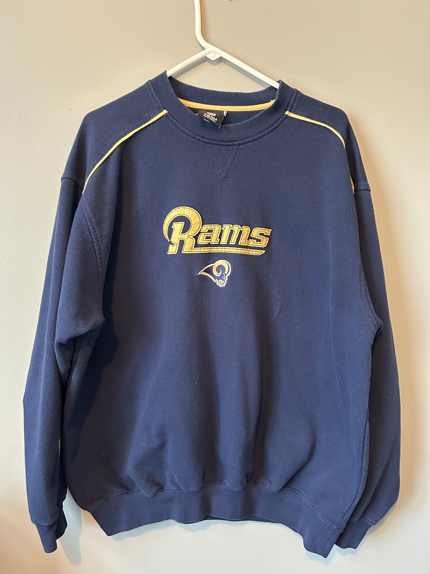 Vintage ST. LOUIS RAMS Crew Neck Sweatshirt Size XL