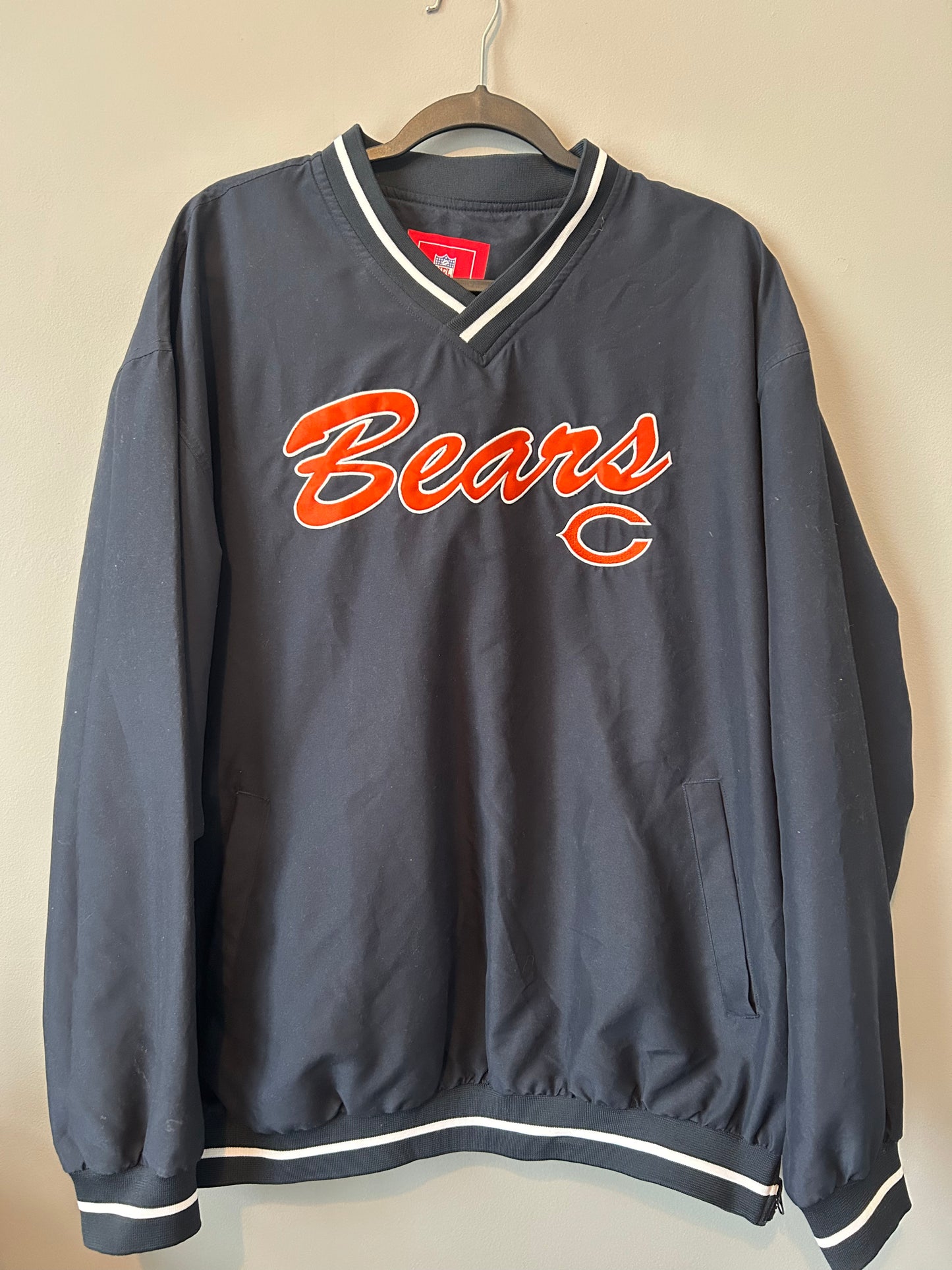 NFL CHICAGO BEARS Windbreaker Pullover Size XL