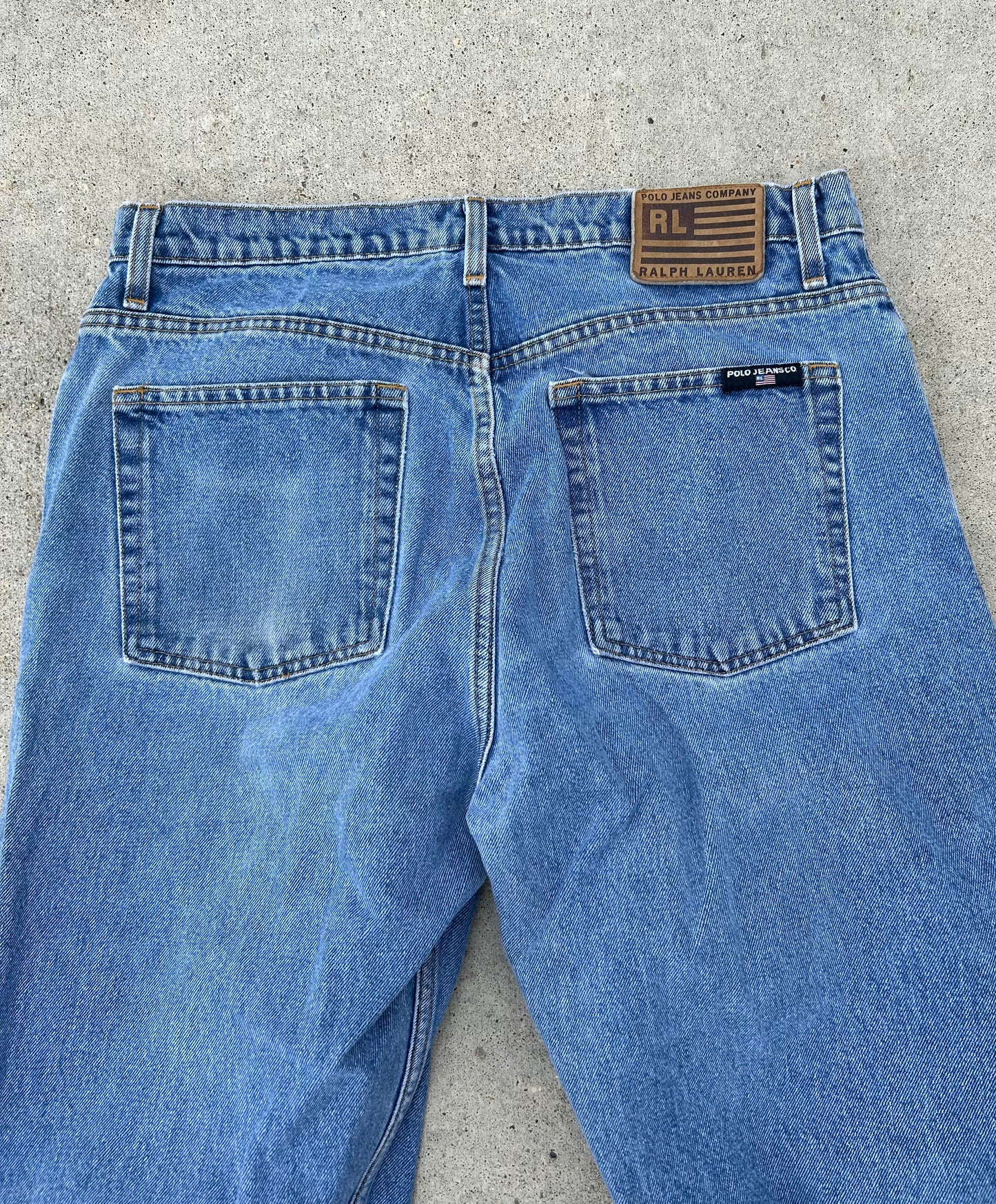 POLO RALPH LAUREN Jeans Co. Denim Blue Jeans Relaxed Fit Size 33x30