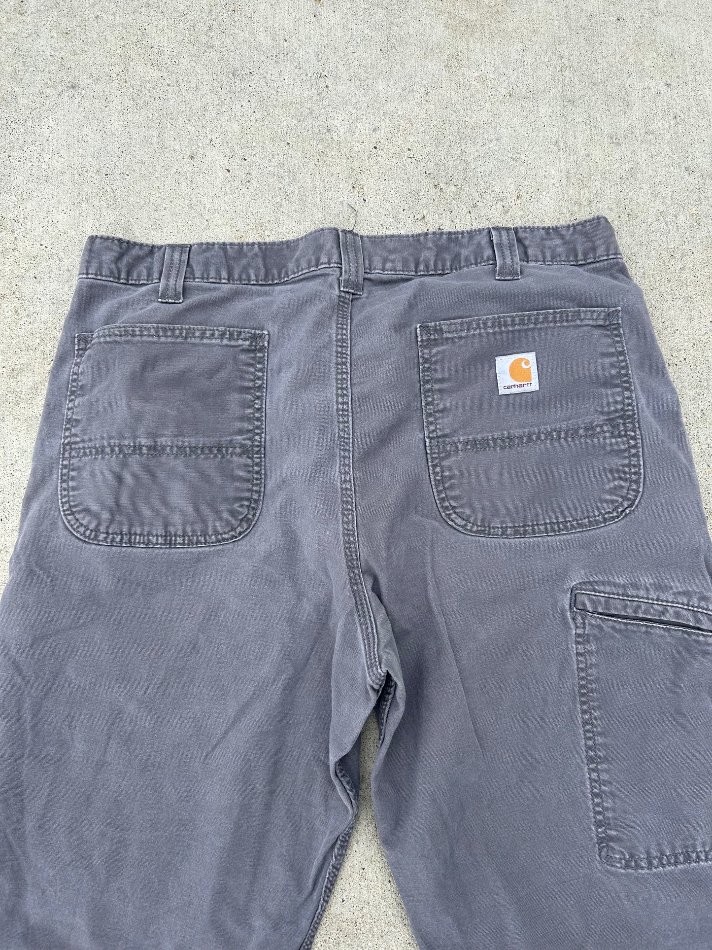 CARHARTT Modern Dark Grey Relaxed Fit Work Pants Size 36x30