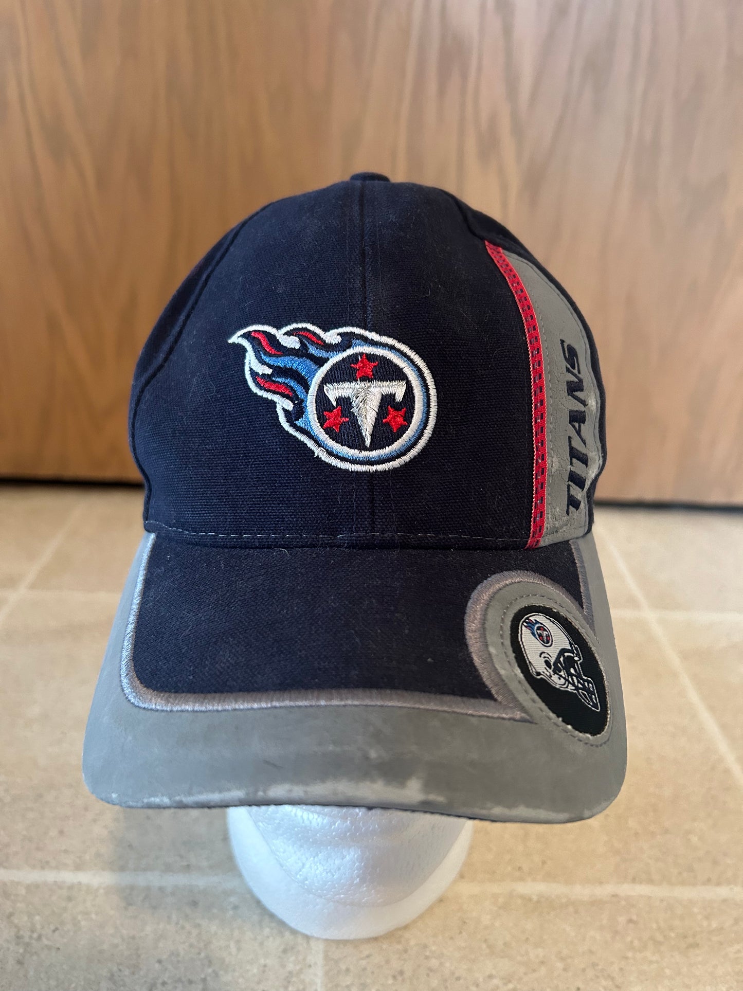 Vintage TENNESSEE TITANS Logo Athletic NFL Adjustable Velcro Strap Hat