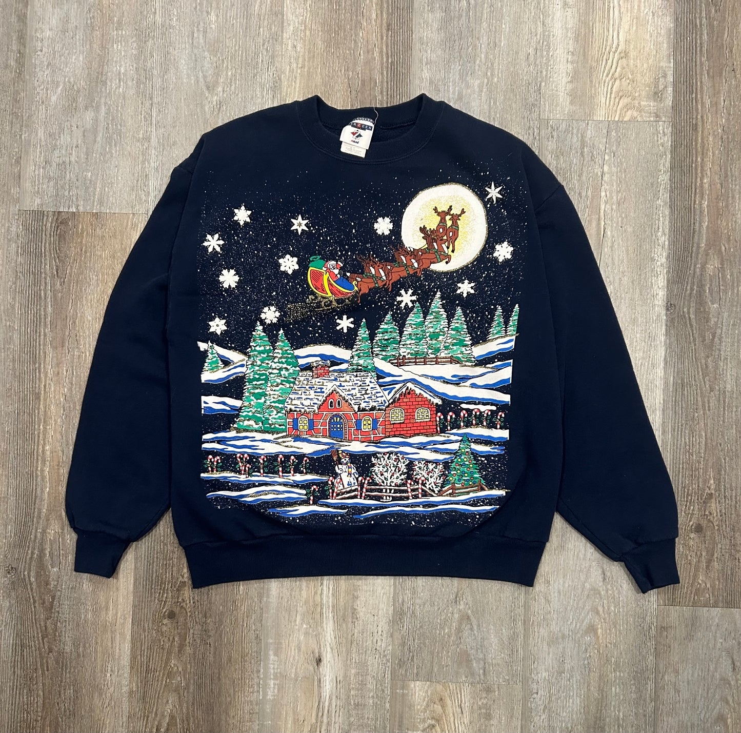 Vintage Christmas Sweatshirt Size L