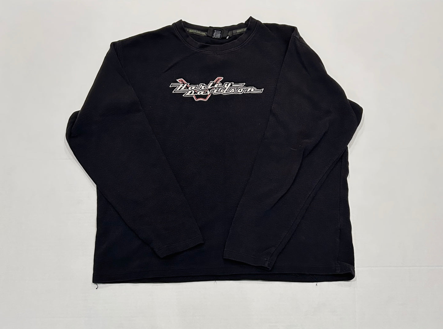 Vintage HARLEY DAVIDSON Black Crewneck Sweatshirt Size XL