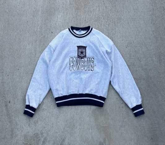 Vintage 90's The Game DALLAS COWBOYS Crewneck Sweatshirt Size L