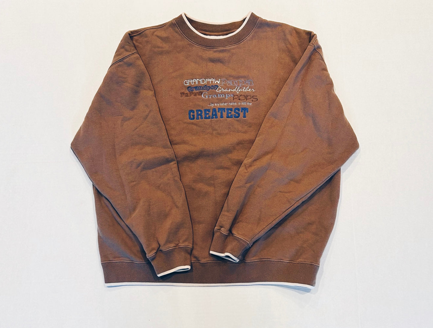 Vintage GRANDPA Nicknames Crewneck Sweatshirt Size XL