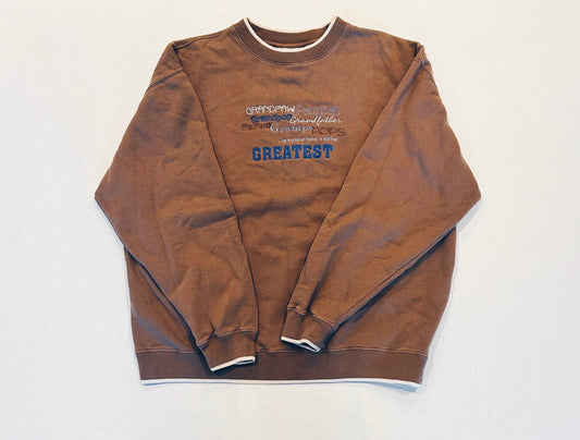 Vintage GRANDPA Nicknames Crewneck Sweatshirt Size XL