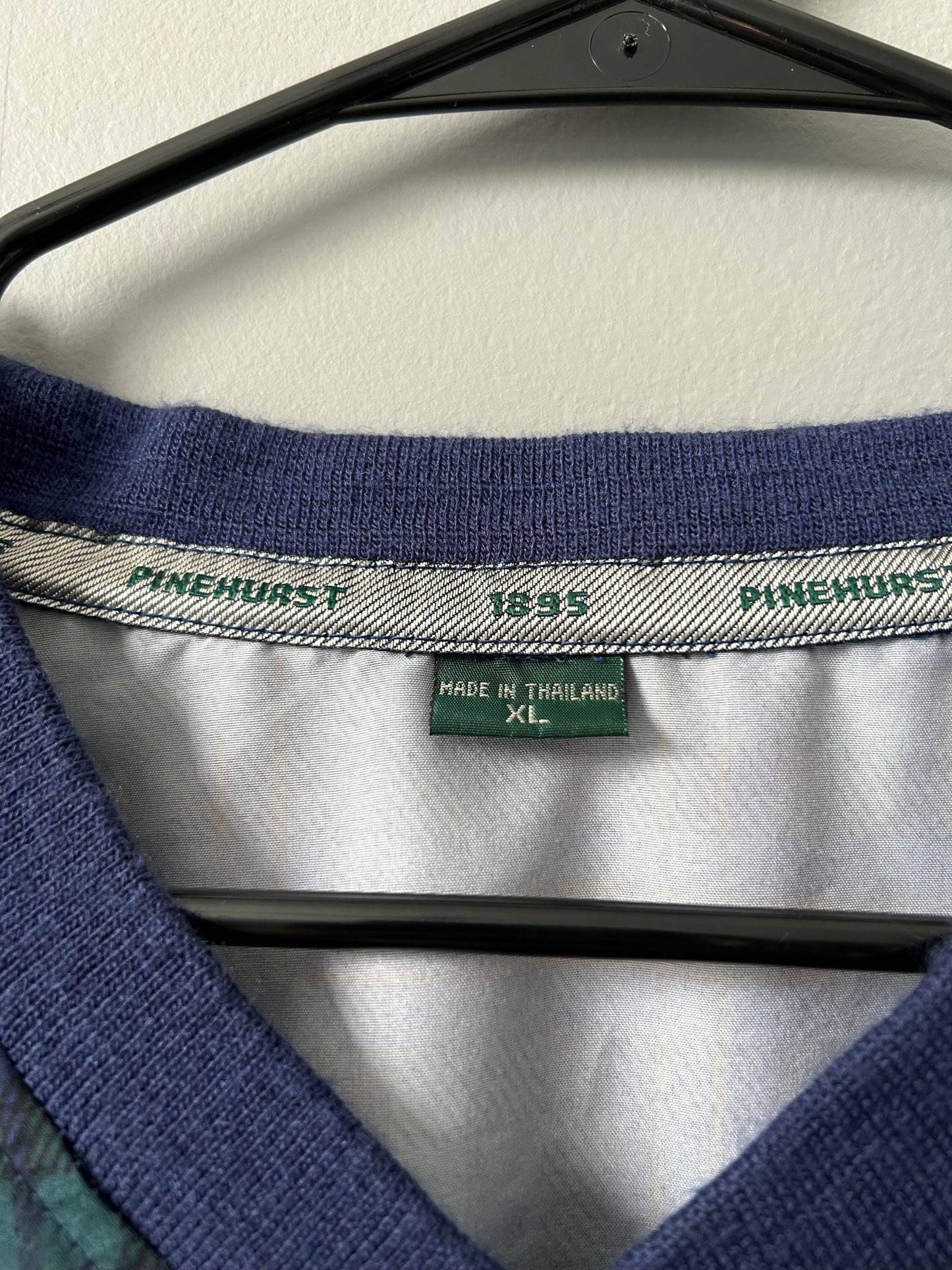 Vintage 1895 PINEHURST GOLF Windbreaker Pullover Size XL