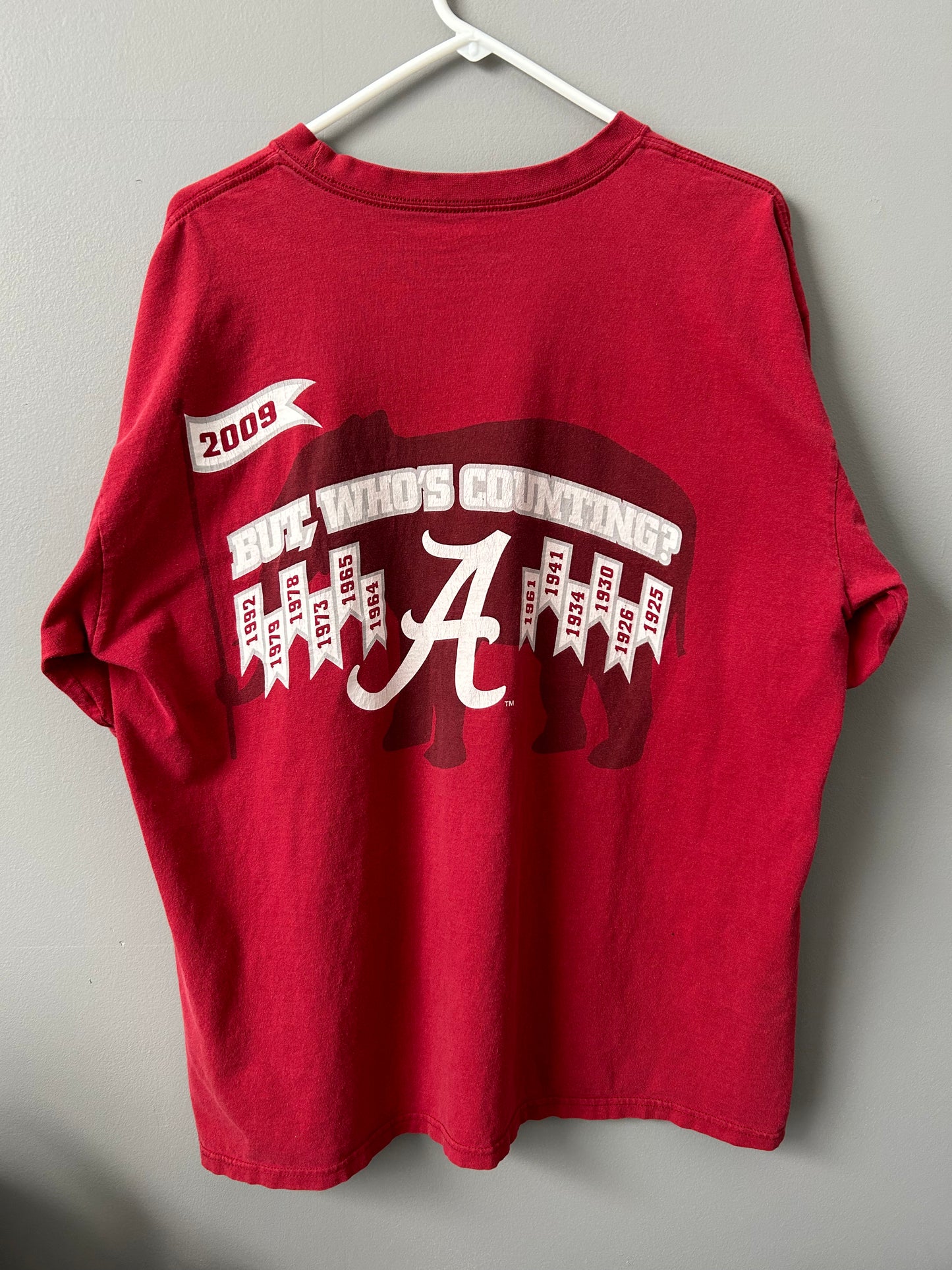 2009 ALABAMA CRIMSON TIDE National Championship Tee Size XL