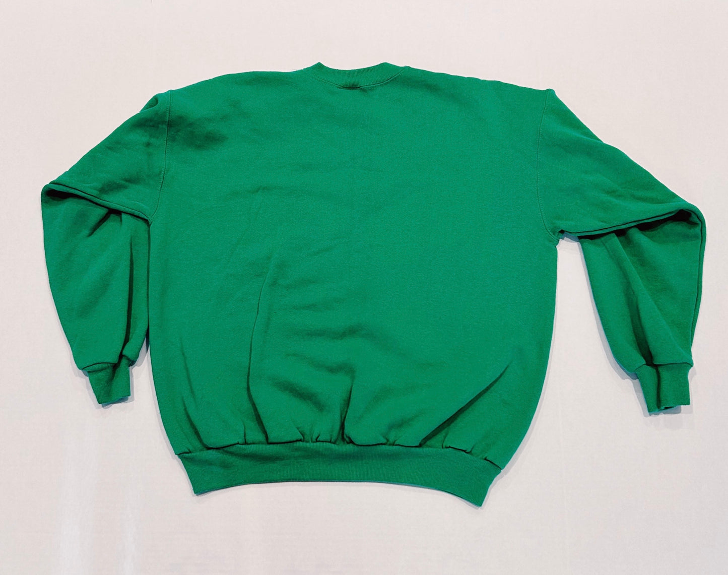 Vintage 90's HANES ACTIVEWEAR Green Blank Crewneck Sweatshirt Size L