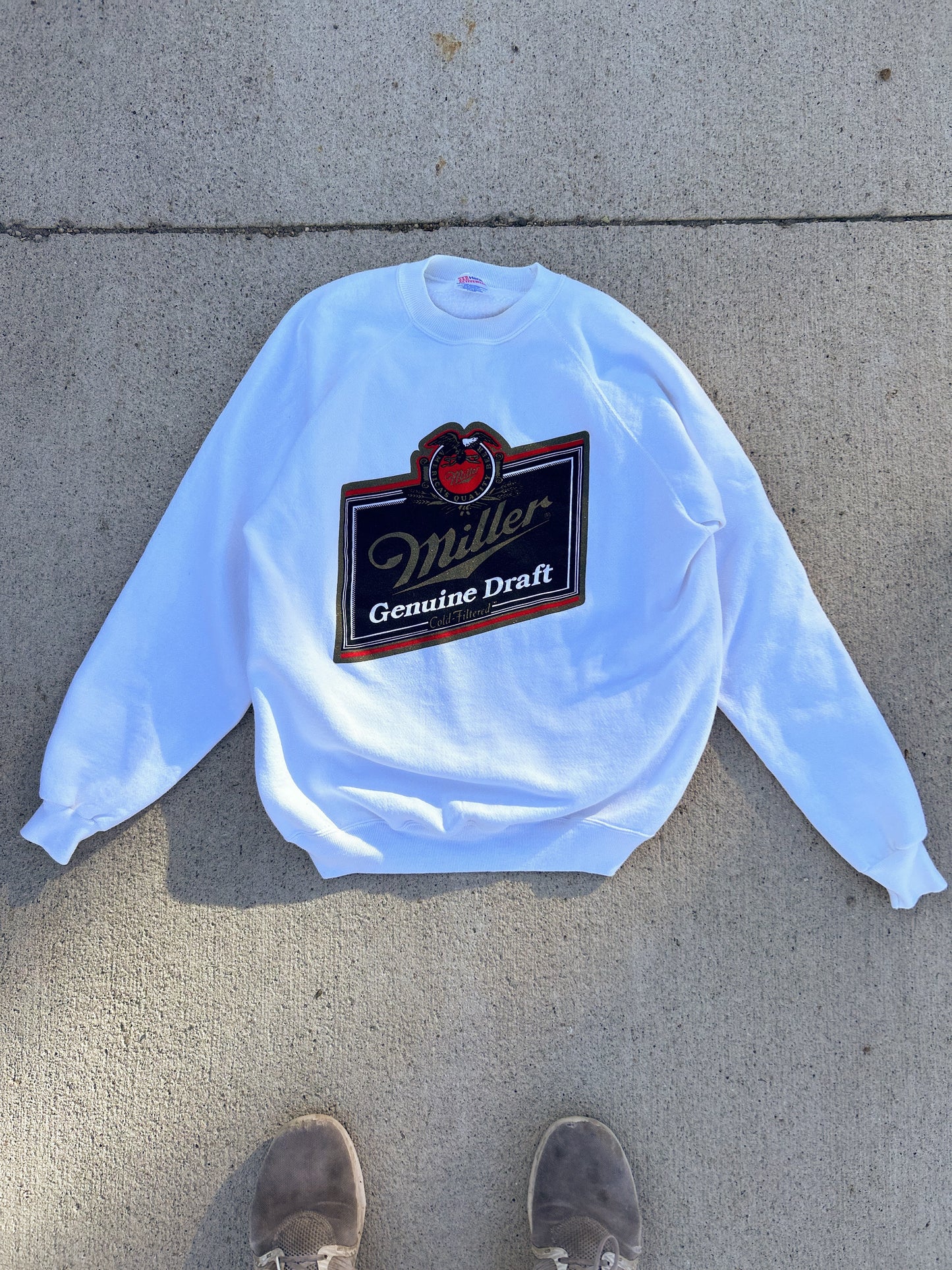 Vintage 90's MILLER GENUINE DRAFT Crewneck Sweatshirt Size XL