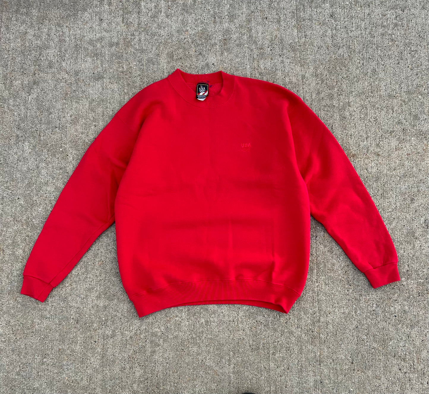 Vintage USA OLYMPICS Red Crewneck Sweatshirt Size L