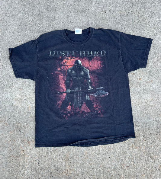 2010 DISTURBED Graphic Band Tee Size XL