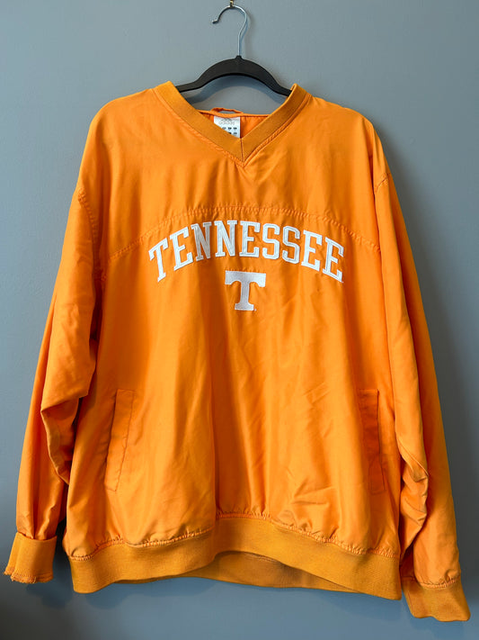 Vintage TENNESSEE VOLUNTEERS Adidas Orange Windbreaker Pullover Size XL