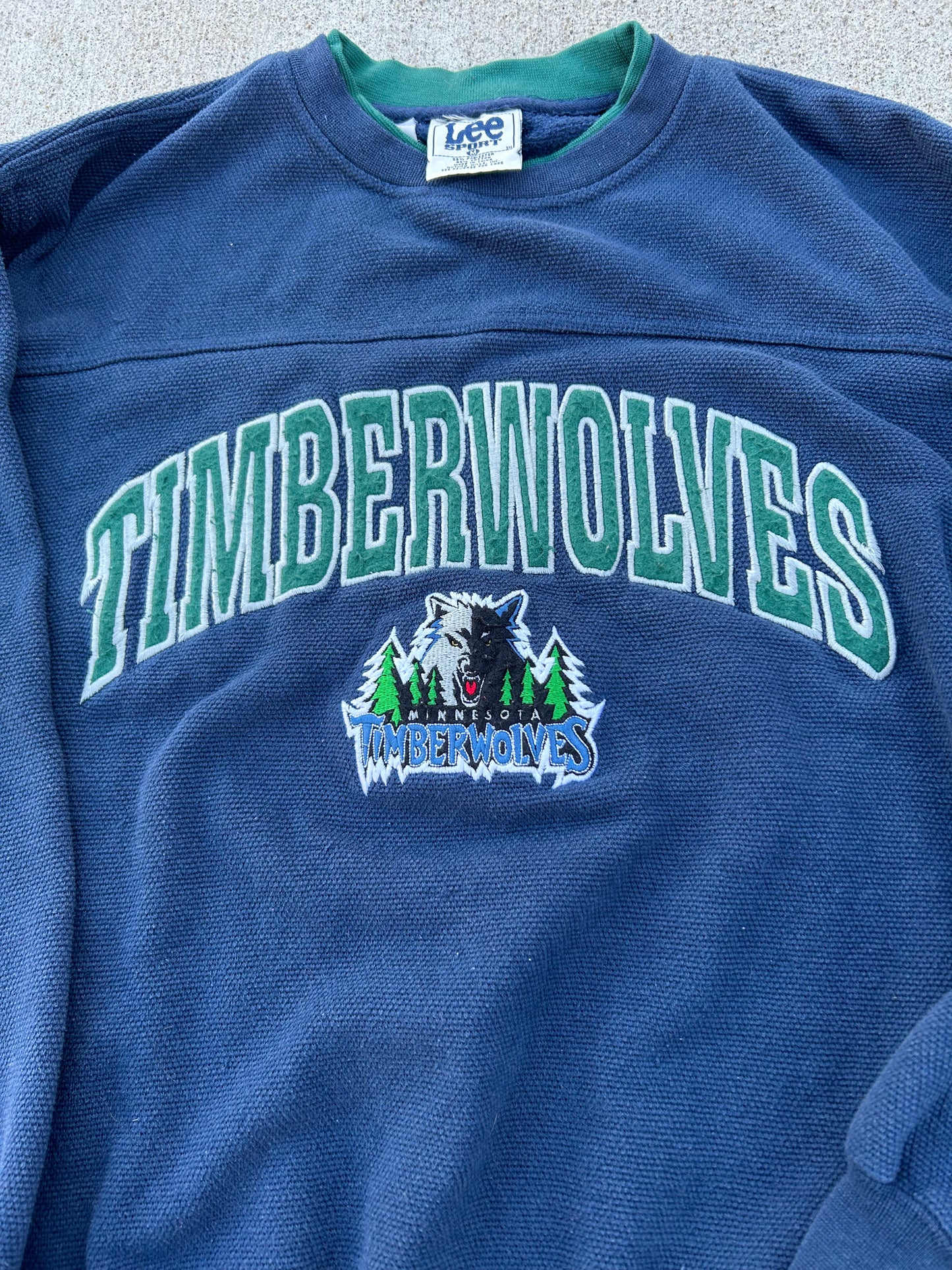 Vintage 90's LEE NBA Minnesota Timberwolves Crewneck Sweatshirt