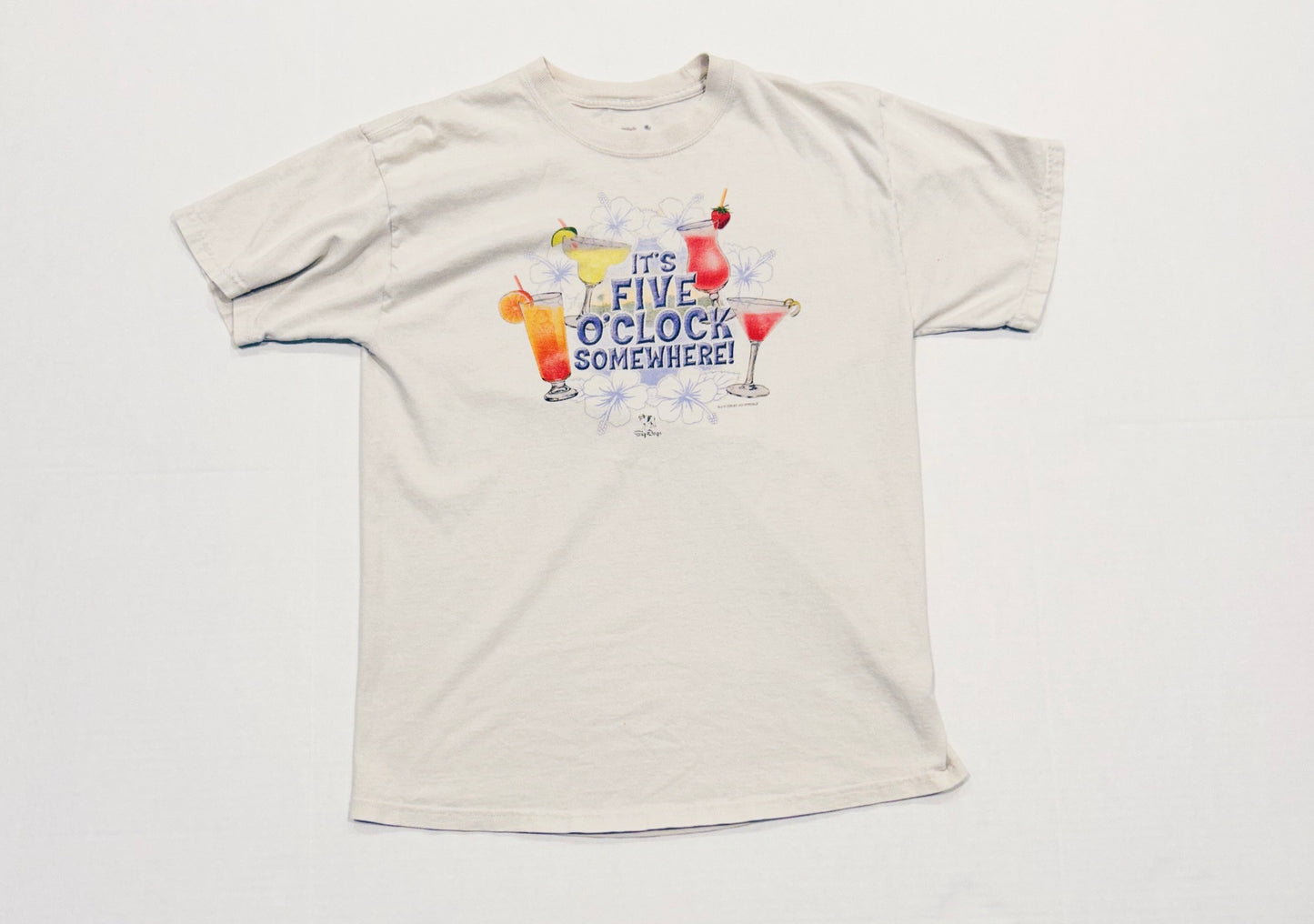 2004 ITS FIVE O CLOCK SOMEWHERE Big Dogs Graphic Tee Size M