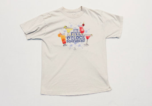 2004 ITS FIVE O CLOCK SOMEWHERE Big Dogs Graphic Tee Size M