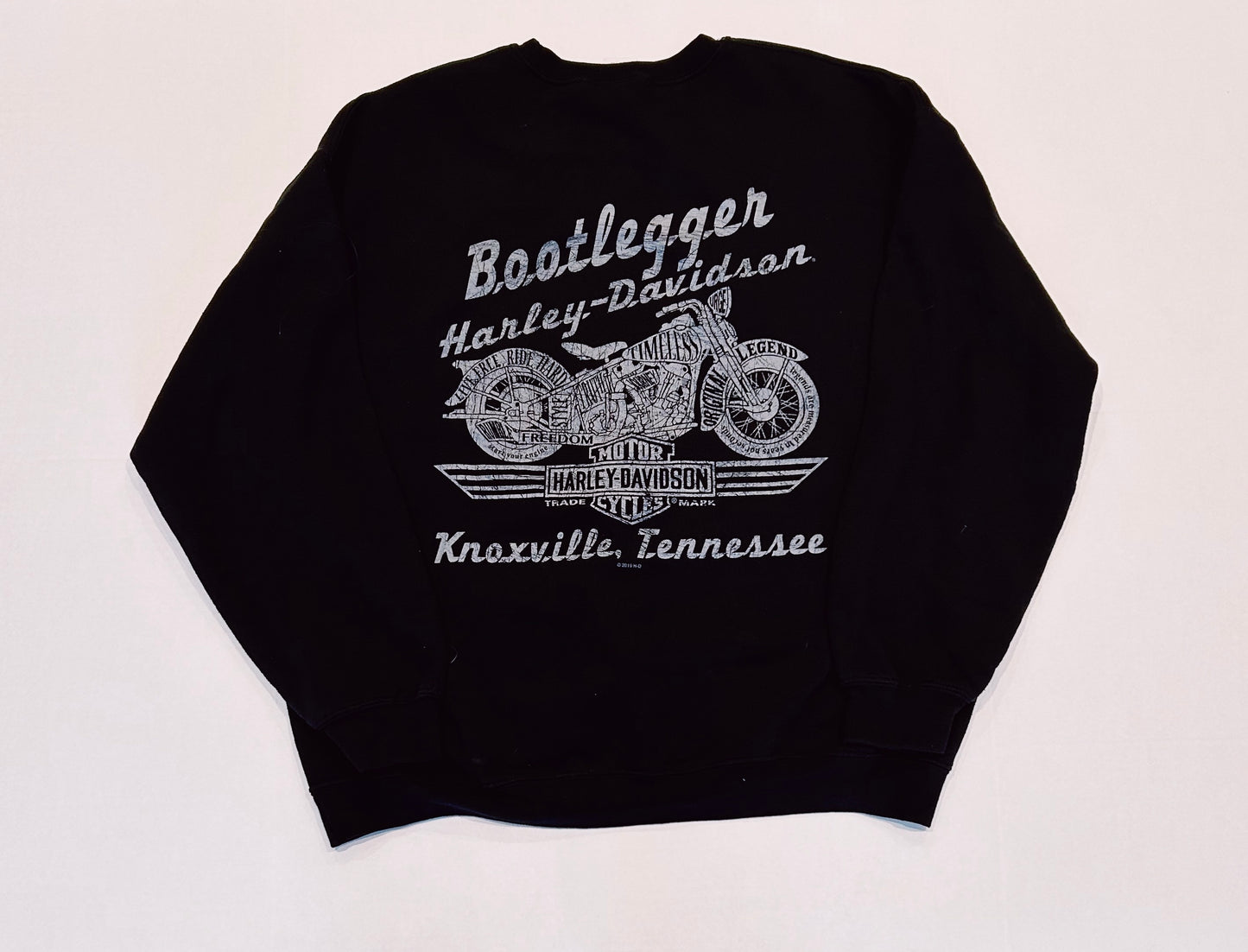 2019 HARLEY DAVIDSON Bootlegger Knoxville Tennessee Crewneck Sweatshirt Size XL