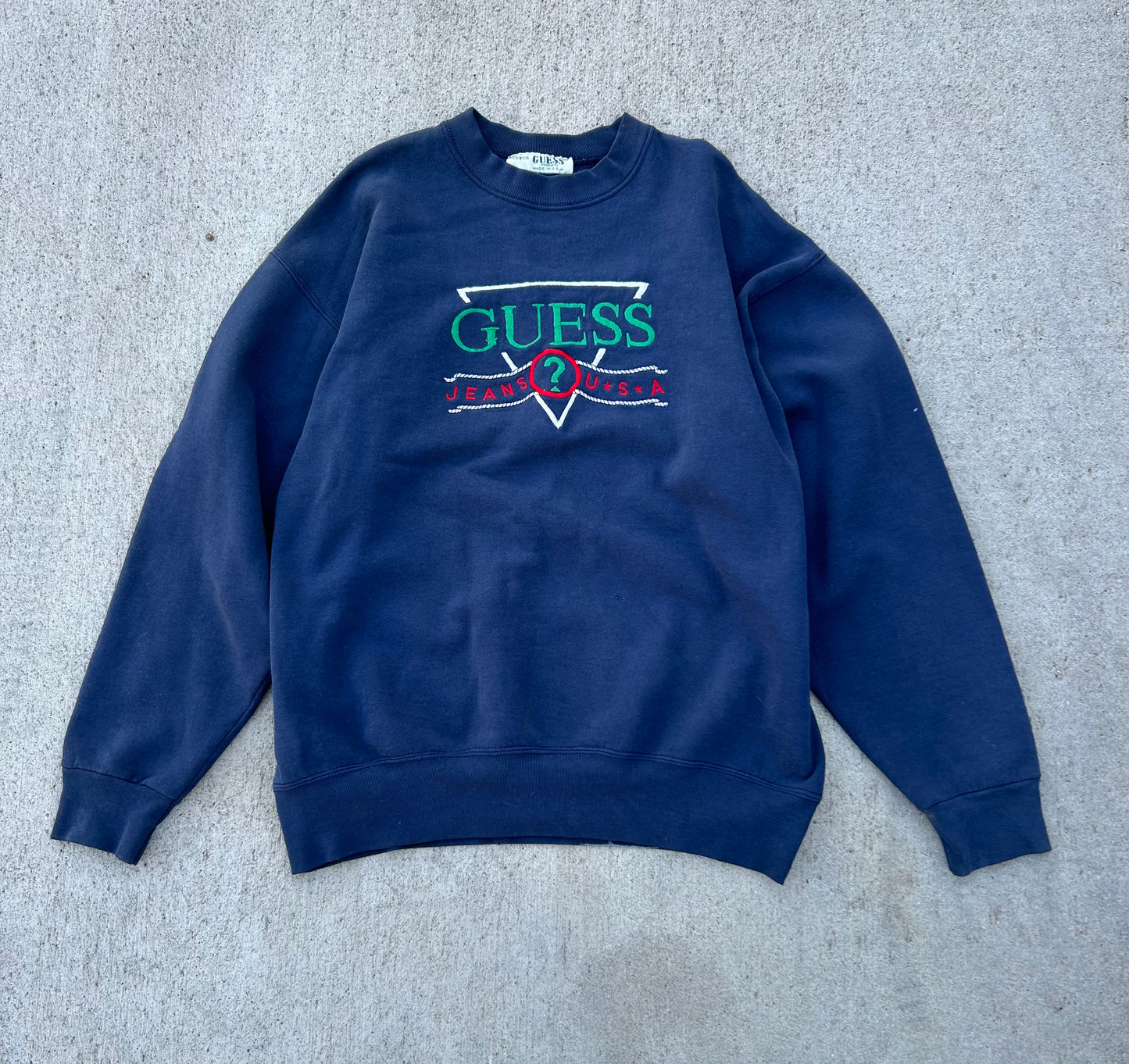 Vintage 80s-90s GUESS JEANS Crewneck Sweatshirt Size XL