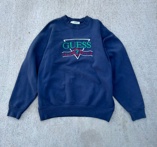 Vintage 80s-90s GUESS JEANS Crewneck Sweatshirt Size XL