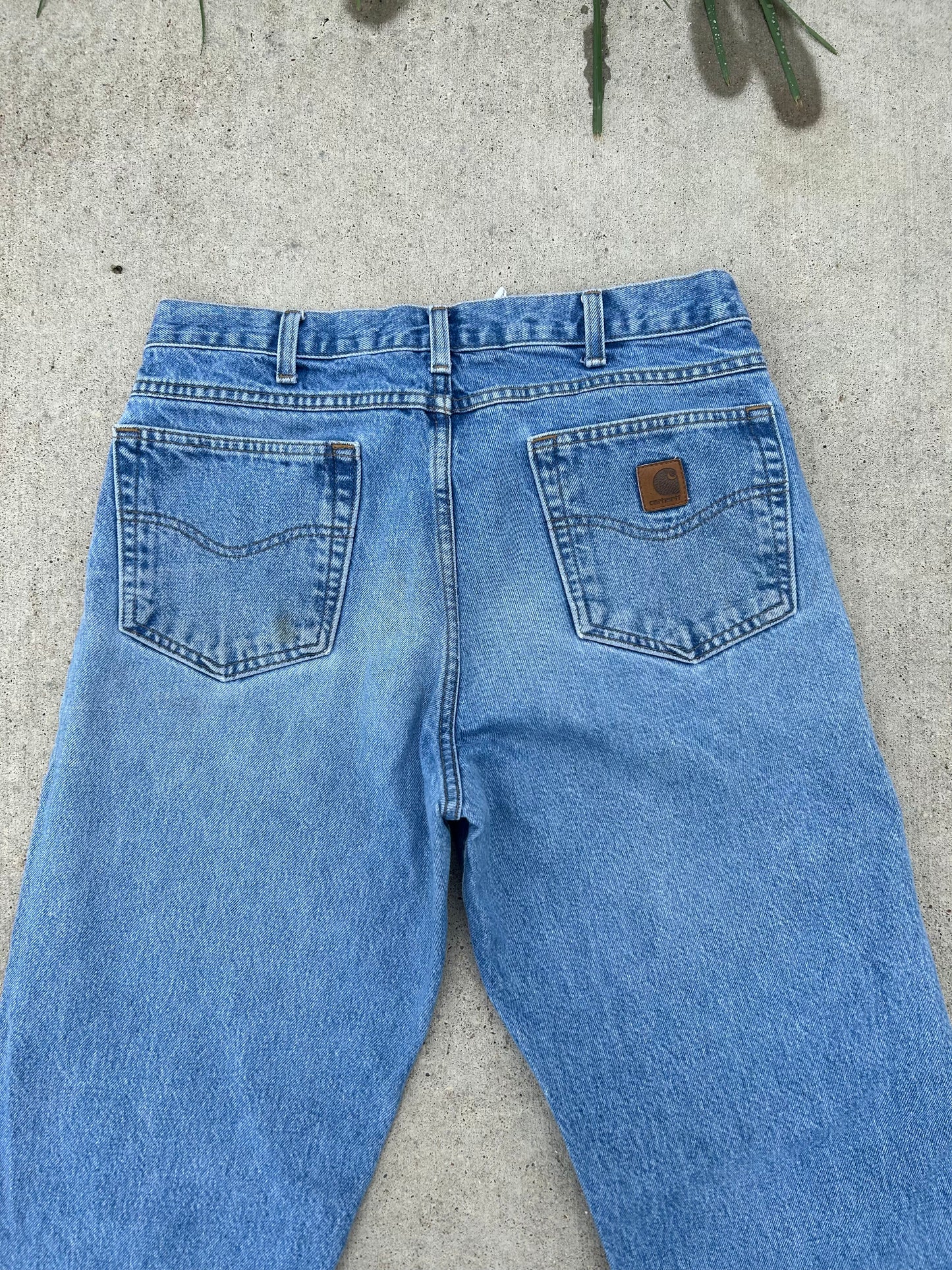 CARHARTT Relaxed Fit Blue Denim Jeans Size 34x34