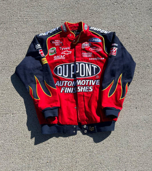 Vintage NASCAR Chase Authentics JEFF GORDON Dupont Automotive Racing Jacket Size M