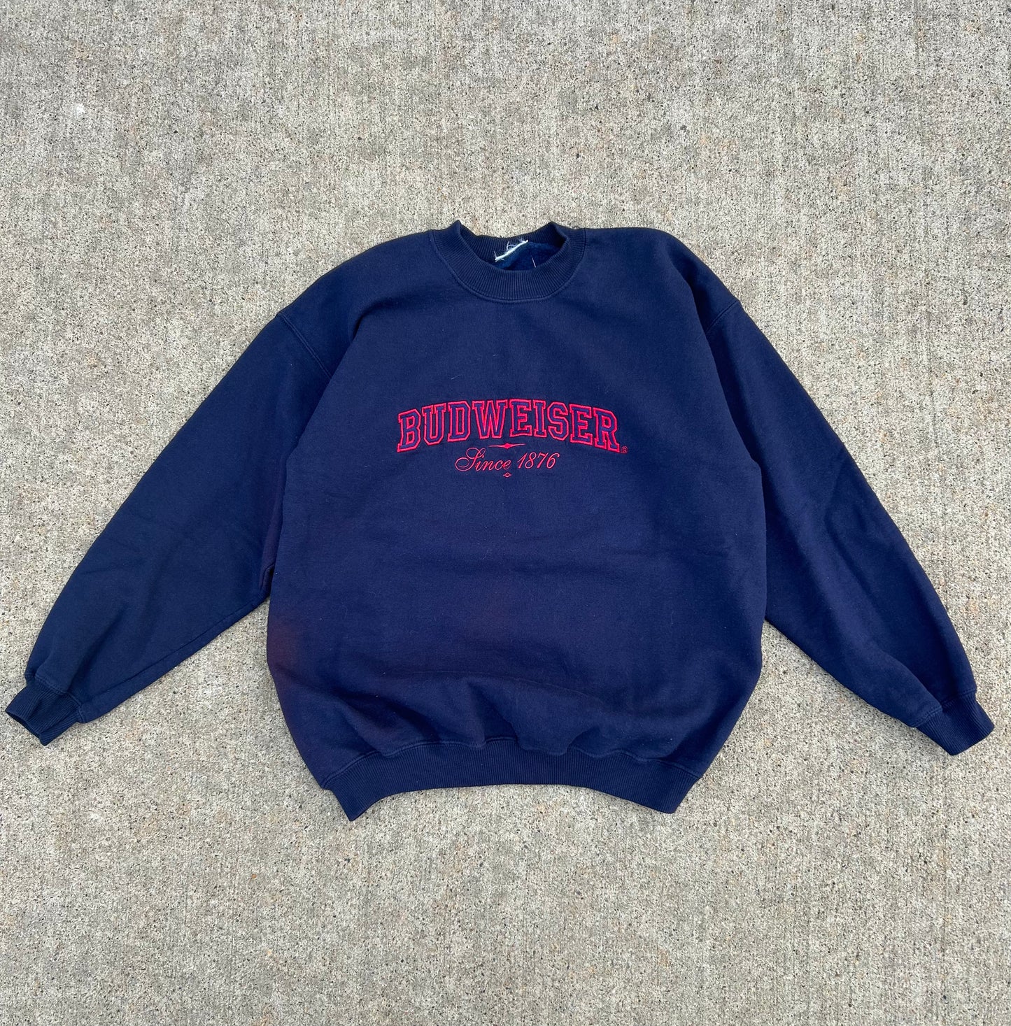 Vintage BUDWEISER BEER Since 1876 Crewneck Sweatshirt Size M/L