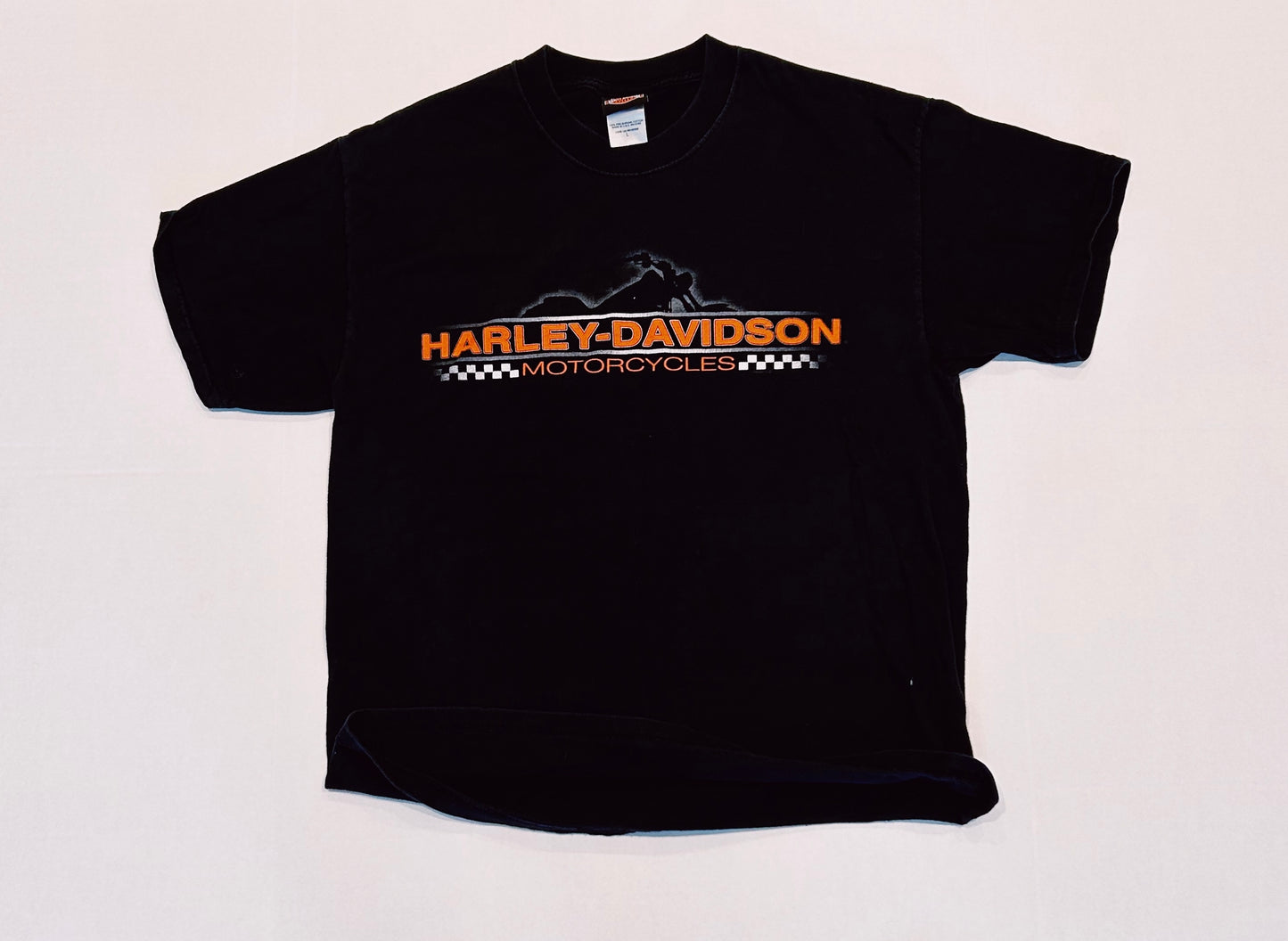 2004 HARLEY DAVIDSON MOTORCYCLES York Pennsylvania Laugerman's Biker Graphic Tee Size L