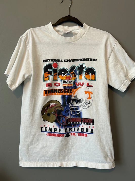 1999 NCAA National Championship FIESTA BOWL TENNESSEE VOLUNTEERS/FLORIDA STATE SEMINOLES Graphic Tee Size M