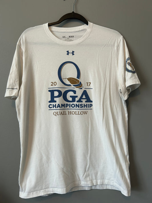 2017 PGA CHAMPIONSHIP Quail Hollow Under Armour Graphic Tee Size M (fits like a Large)