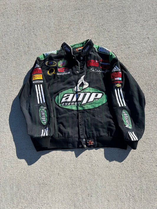 NASCAR Jeff Hamilton Racing DALE EARNHARDT JR AMP Energy Racing Jacket Size XXL