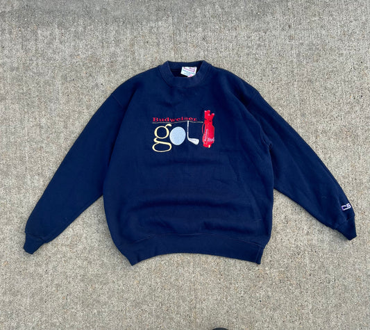 Vintage BUDWEISER GOLF Crewneck Size L