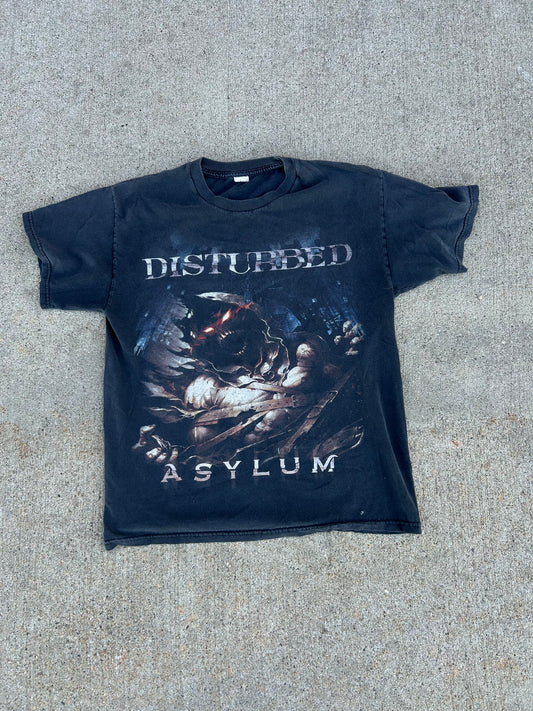 2000's DISTURBED Asylum Graphic Band Tee Size L