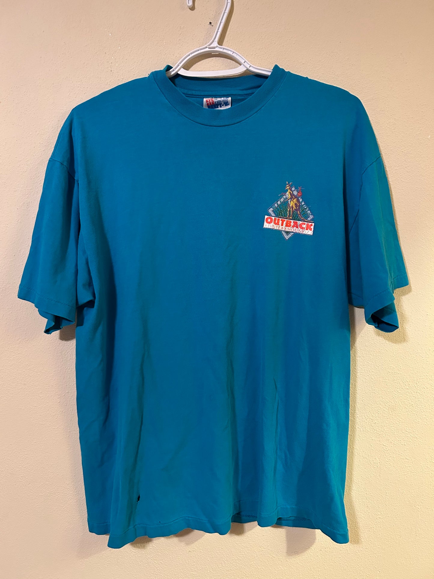 Vintage 90's OUTBACK STEAKHOUSE Promo Kangaroo Graphic Tee Size L