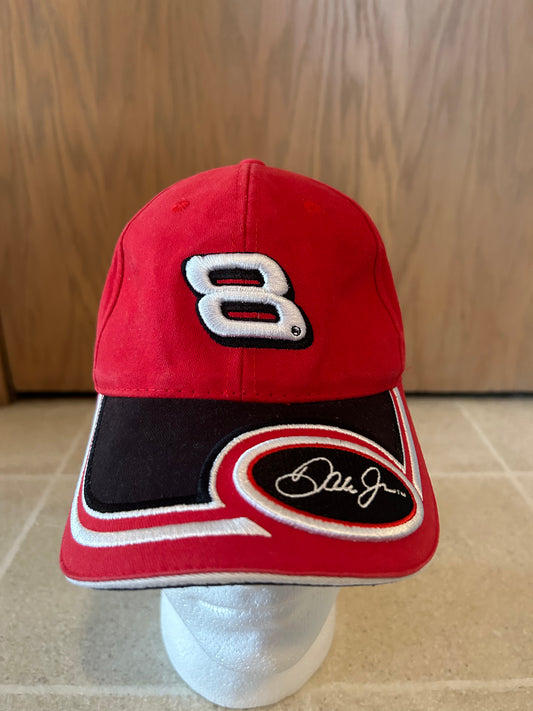 Vintage NASCAR Winner's Circle DALE EARNHARDT JR. Signature Budweiser Adjustable Velcro Hat