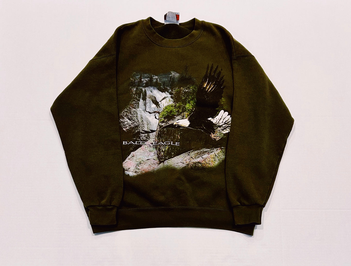 Vintage American Wildlife Outfitters BALD EAGLE Crewneck Sweatshirt Size L