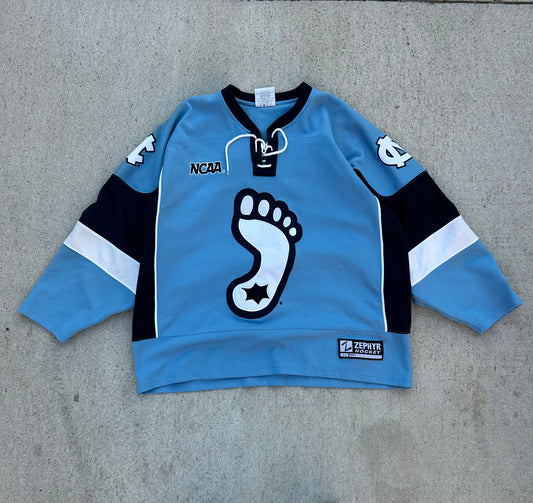 Rare Zephyr NORTH CAROLINA TARHEELS Hockey Jersey Size 44 XL