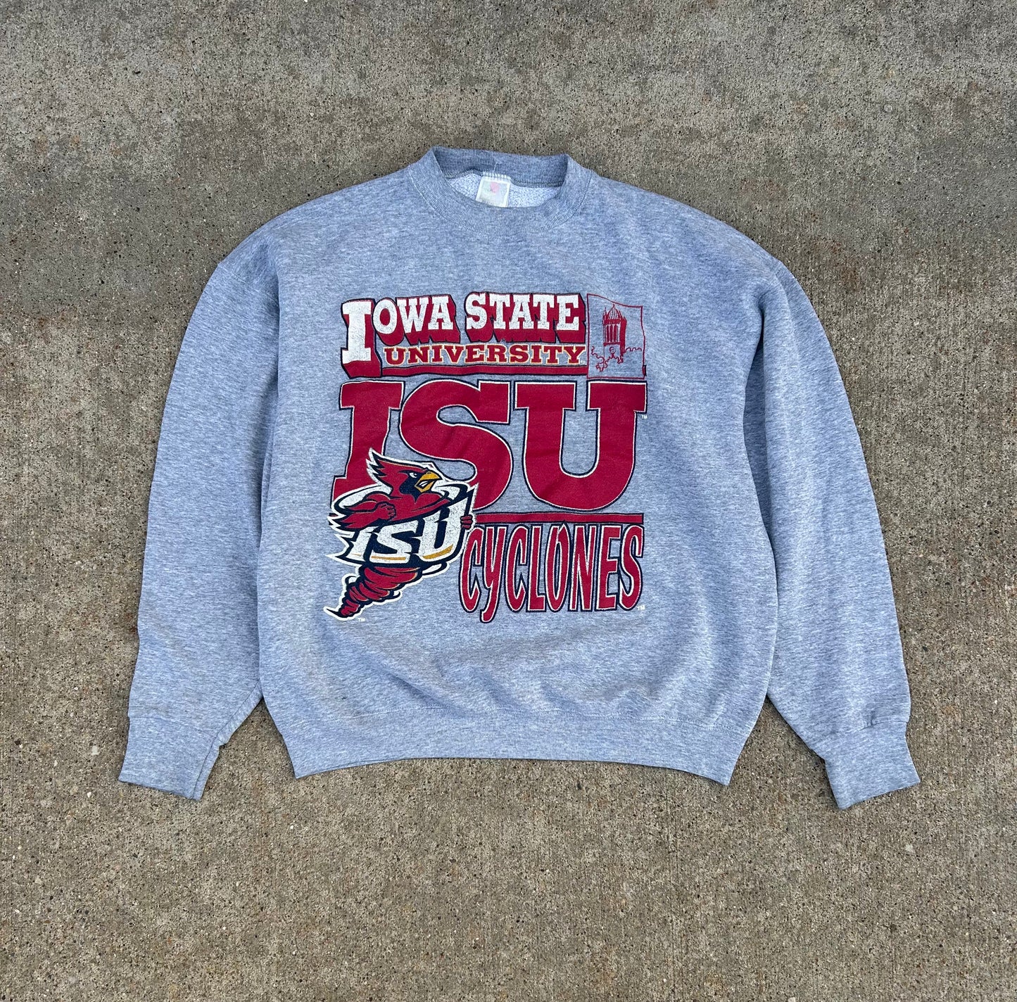 Vintage IOWA STATE Cyclones Crewneck Sweatshirt Size XL