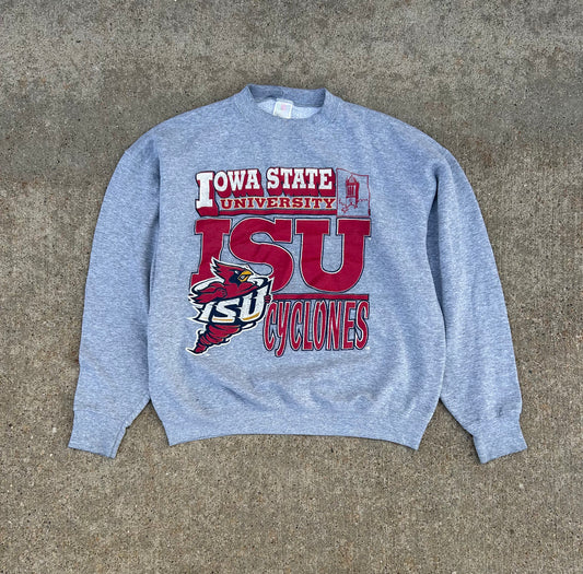 Vintage IOWA STATE Cyclones Crewneck Sweatshirt Size XL