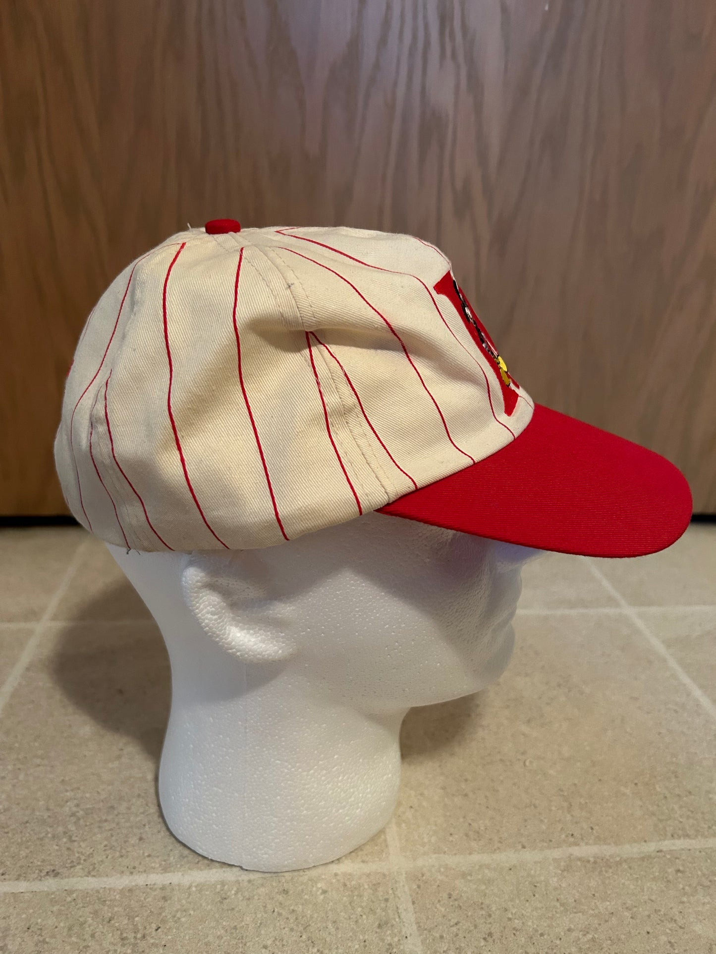 Vintage 90's MICKEY MOUSE Pinstripe Baseball Hat